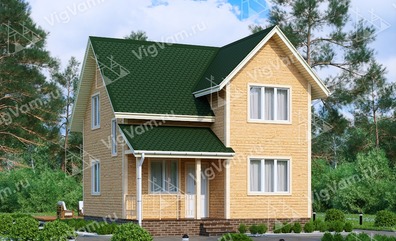 Каркасный дом с 3 спальнями V412 "Коламбус" строительство в Видном