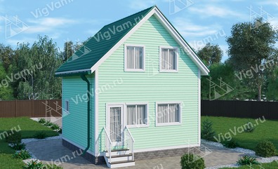 Каркасный дом с мансардой V424 "Биллингс"