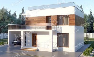 Двухэтажный дом из керамических блоков VK338 "Мэдисон"