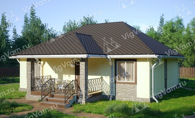 ???оэтажный дом из керамических блоков VK304 "Гранд-Рэпидс"
