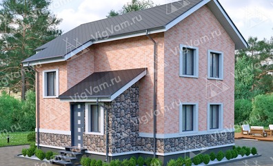Дом из керамического блока VK155 "Форт Кент" строительство в Уваровке