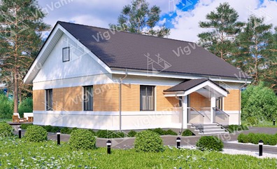 Дом из керамического блока с 3 спальнями и котельной VK154 "Эллсворт" строительство в Измайлово