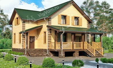 Дом из керамоблока VK153 "Хоултон" c 4 спальнями в кредит/ипотеку