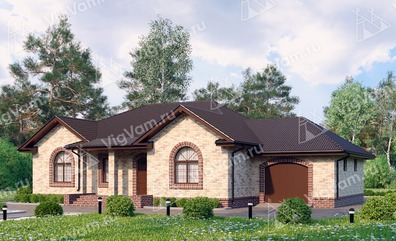 Каркасный дом с террасой V237 "Флорида"