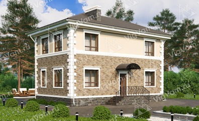 Дом из керамического блока площадью 170 кв.м. VK115 "Роселле"