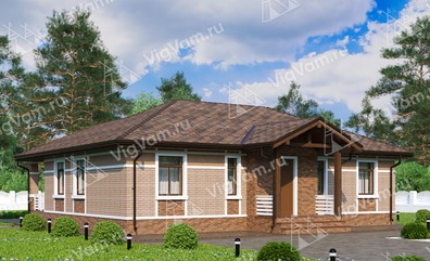 Дом из керамического блока с 3 спальнями VK080 "Роттердам" строительство в Звенигороде