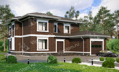 ???хэтажный дом из керамических блоков VK104 "Флушинг"