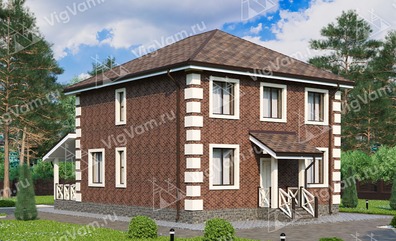 ???хэтажный дом из керамических блоков VK073 "Лима"