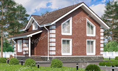 Дом из керамоблока VK048 "Брэдфорд" c 4 спальнями в кредит/ипотеку