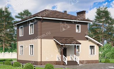 Дом из керамоблока VK072 "Лорэин" c 4 спальнями в кредит/ипотеку