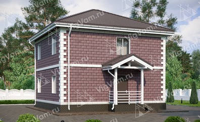 ???хэтажный дом из керамических блоков VK063 "Альва"