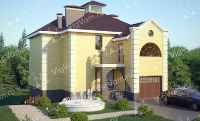 Двухэтажный дом из керамических блоков VK316 "Тилли"