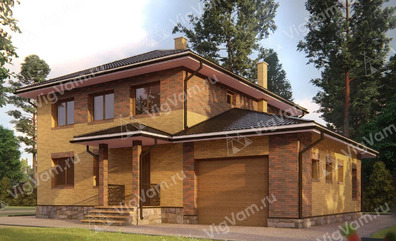 Двухэтажный дом из керамических блоков VK518 "Питерборо"