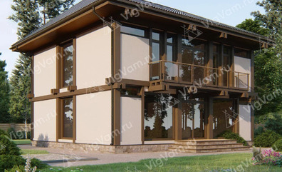 Двухэтажный дом из керамических блоков VK513 "Сент-Джон"