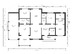 Планировка одноэтажного каркасного дома "Броссар"