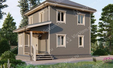 Дом из керамоблока VK531 "Оквилл" c 2 спальнями в кредит/ипотеку